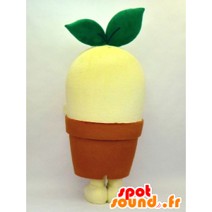 Yellow flower mascot in a brown pot - MASFR27333 - Yuru-Chara Japanese mascots