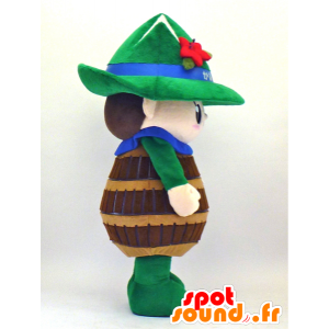 Tsurugi-kun mascot, pine apple with a green mountain - MASFR27340 - Yuru-Chara Japanese mascots