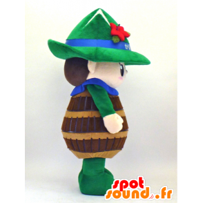 Tsurugi-kun mascot, pine apple with a green mountain - MASFR27340 - Yuru-Chara Japanese mascots