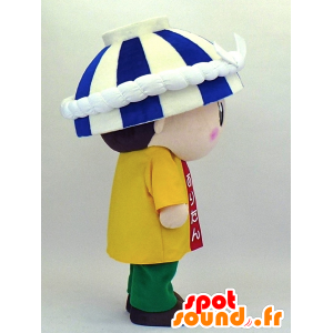 Mascot Aritan jongen met een kom op het hoofd - MASFR27343 - Yuru-Chara Japanse Mascottes