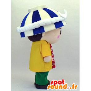 Muchacho mascota de Aritan con un plato en la cabeza - MASFR27343 - Yuru-Chara mascotas japonesas