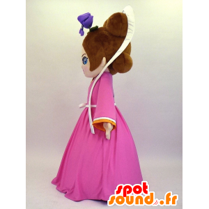 Mascot Otohime-chan, la princesa con un vestido rosado grande - MASFR27344 - Yuru-Chara mascotas japonesas