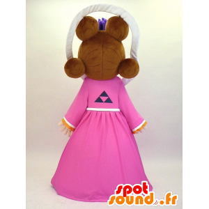 Mascotte Otohime-chan, la principessa con un grande vestito rosa - MASFR27344 - Yuru-Chara mascotte giapponese