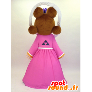 Mascot Otohime-chan, a princesa com um vestido rosa grande - MASFR27344 - Yuru-Chara Mascotes japoneses