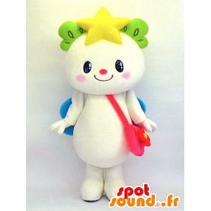 Mascot Takada droom-chan, witte teddybeer met vleugels - MASFR27348 - Yuru-Chara Japanse Mascottes
