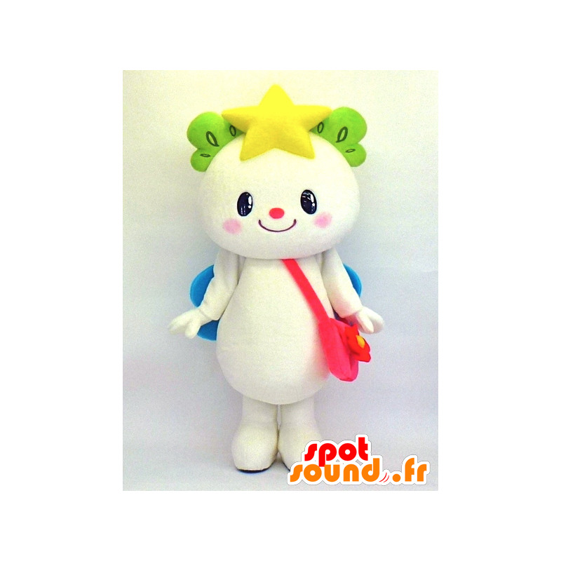 Mascot Takada droom-chan, witte teddybeer met vleugels - MASFR27348 - Yuru-Chara Japanse Mascottes