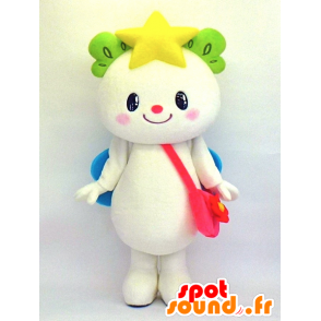 Mascot Takada sueño-chan, blanco de peluche con las alas - MASFR27348 - Yuru-Chara mascotas japonesas