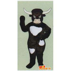 Kuh-Kostüm dunkelbraune Stier - MASFR007057 - Maskottchen Kuh