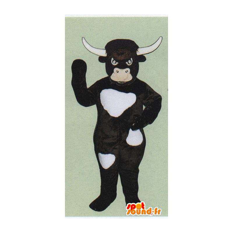 Koe pak, donker bruine stier - MASFR007057 - koe Mascottes