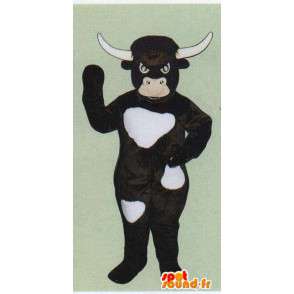 Mörkbrun ko, tjurdräkt - Spotsound maskot