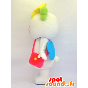 Mascot Takada Traum-chan, weiß gefüllt mit Flügeln - MASFR27348 - Yuru-Chara japanischen Maskottchen