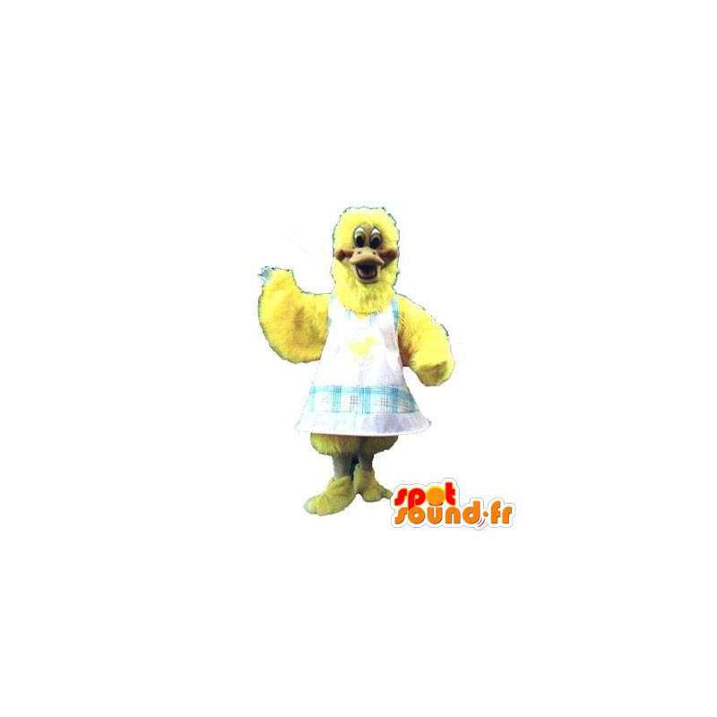 Amarelo mascote galinha, pintinho - MASFR007058 - Mascotes animais