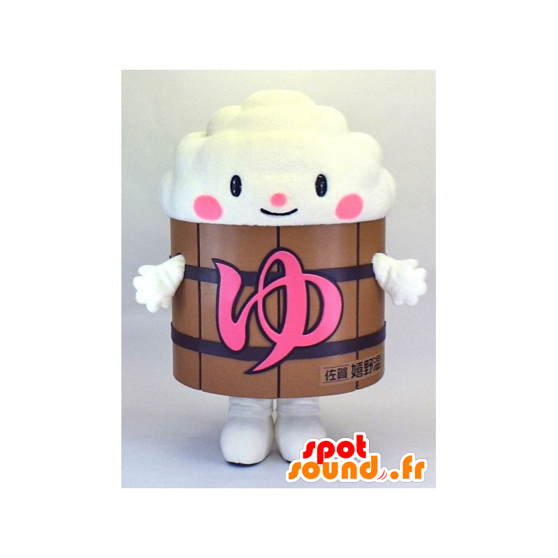 Mascot Yuttsura KUN, pilvi vaahto barrelilta - MASFR27352 - Mascottes Yuru-Chara Japonaises