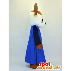 Mascot Wapiti Shikamaru, weiß und braun Rehe - MASFR27355 - Yuru-Chara japanischen Maskottchen