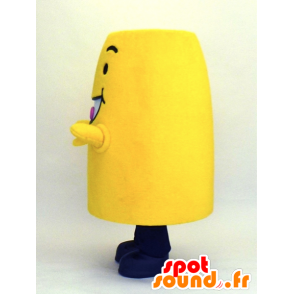 Mascotte de Noto-Don, bonhomme jaune, très souriant d'Ishikawa - MASFR27356 - Mascottes Yuru-Chara Japonaises