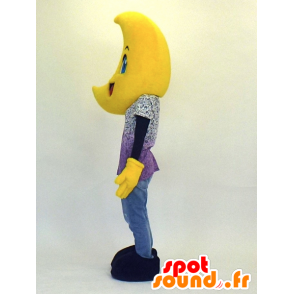 Muyan mascot, giant yellow moon, very cheerful - MASFR27358 - Yuru-Chara Japanese mascots