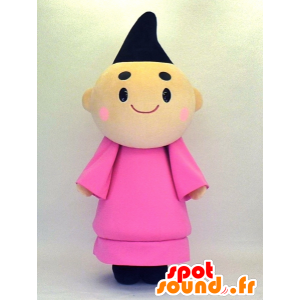 Asaryo mascota, hombre monje japonés vestida de rosa - MASFR27360 - Yuru-Chara mascotas japonesas