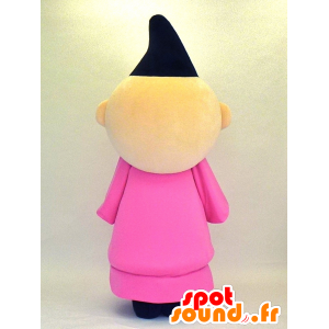 Mascot Asaryo, Japans man, monnik gekleed in roze - MASFR27360 - Yuru-Chara Japanse Mascottes