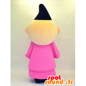 Mascotte de Asaryo, homme japonais, moine habillé en rose - MASFR27360 - Mascottes Yuru-Chara Japonaises