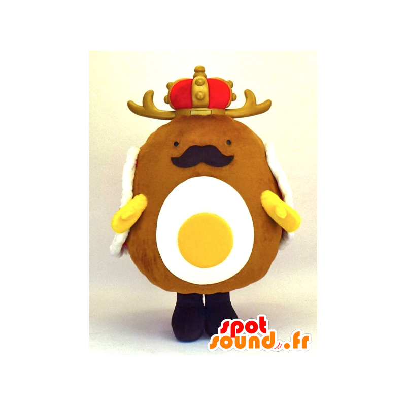 Mascot Longan kuningas, kuningas-tie miehen puisilla - MASFR27361 - Mascottes Yuru-Chara Japonaises