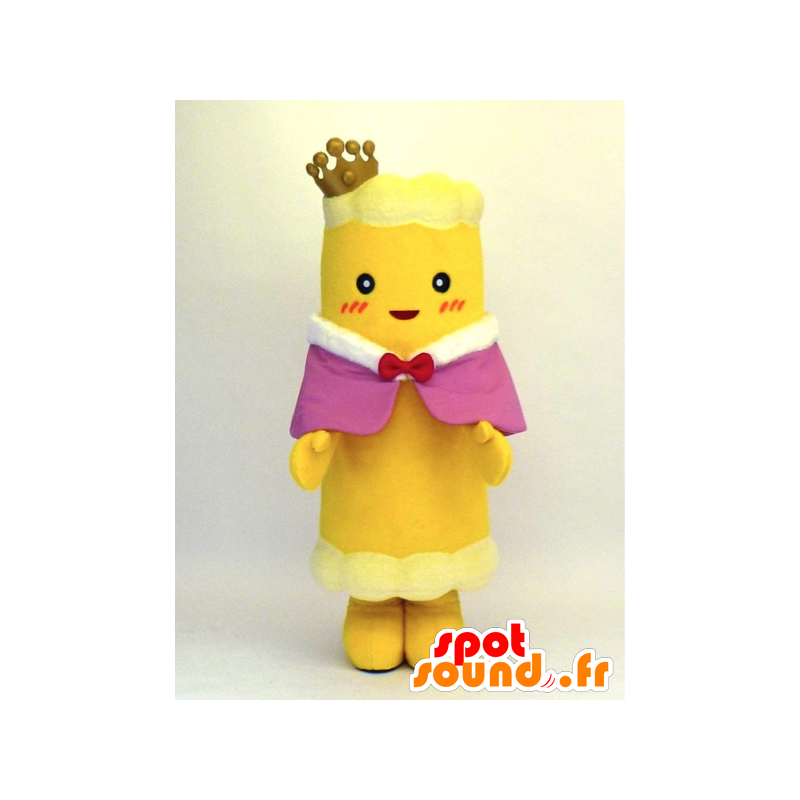 Chikuwa mascotte, rotolo giapponese con corona gialla - MASFR27362 - Yuru-Chara mascotte giapponese
