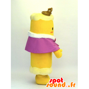 Chikuwa mascot, Japanese roll with yellow crown - MASFR27362 - Yuru-Chara Japanese mascots