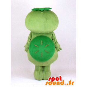 Wakappi maskot, grøn, hvid og gul skildpadde - Spotsound maskot