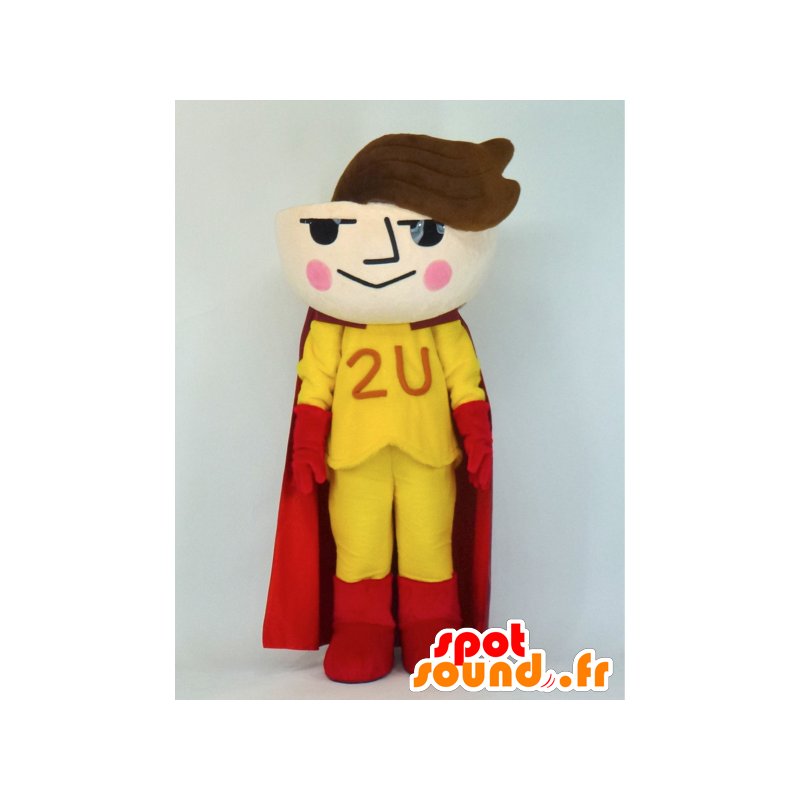 Yakisoban mascot, soup bowl in superhero attire - MASFR27370 - Yuru-Chara Japanese mascots