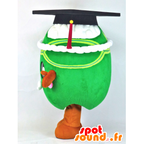 Mr. Bean mascotte, reuze bonen met een afgestudeerde cap - MASFR27373 - Yuru-Chara Japanse Mascottes