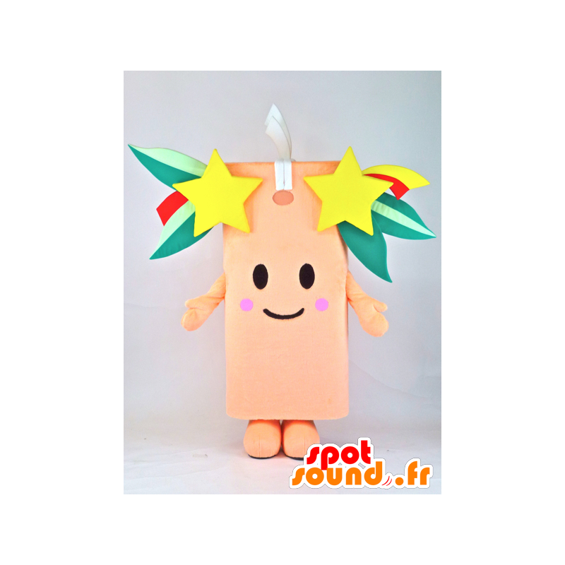 Mascot Hoshiyume chan, cara-de-rosa com estrelas - MASFR27374 - Yuru-Chara Mascotes japoneses