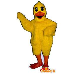 Mascot gigante amarillo pollito. Pato traje - MASFR007065 - Mascota de los patos