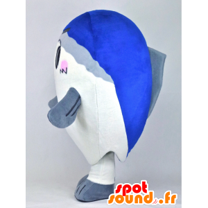 Azumagyogyou mascot, white fish, blue and gray - MASFR27375 - Yuru-Chara Japanese mascots