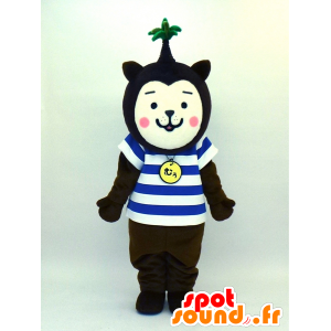 Mascot Miyazaki Muu-chan, dog med en palme på hodet - MASFR27379 - Yuru-Chara japanske Mascots