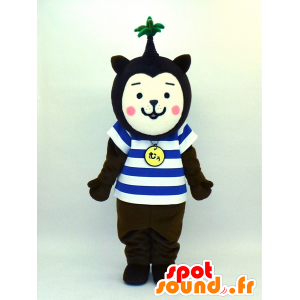 Maskot Miyazaki Muu-chan, pes s dlaní na hlavě - MASFR27379 - Yuru-Chara japonské Maskoti