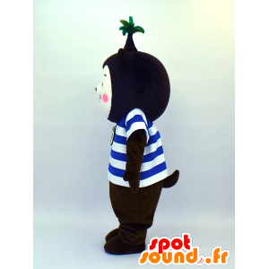 Miyazaki Muu-chan maskot, hund med et palme på hovedet -