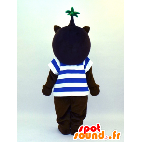 Mascot Miyazaki Muu-chan, hond met een palm op het hoofd - MASFR27379 - Yuru-Chara Japanse Mascottes