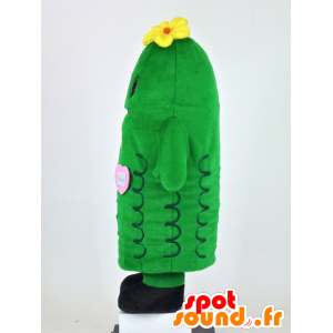 Mascot Chibi-Goya, giant pickle green and smiling - MASFR27380 - Yuru-Chara Japanese mascots