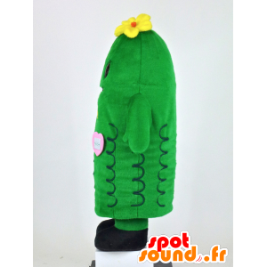 Mascotte de Chibi-Goya, cornichon vert géant et souriant - MASFR27380 - Mascottes Yuru-Chara Japonaises