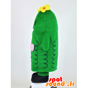 Mascot Chibi-Goya, riesige Gurke grün und lächelnd - MASFR27380 - Yuru-Chara japanischen Maskottchen