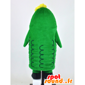 Mascotte de Chibi-Goya, cornichon vert géant et souriant - MASFR27380 - Mascottes Yuru-Chara Japonaises