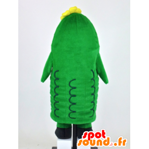 Mascot Chibi-Goya, giant pickle green and smiling - MASFR27380 - Yuru-Chara Japanese mascots