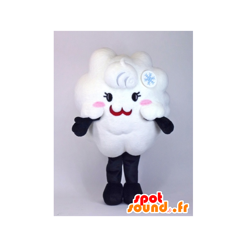 Cloud of white and pink mascot, giant, sweet and cute - MASFR27381 - Yuru-Chara Japanese mascots