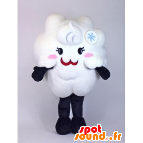 Mascotte de nuage blanc et rose, géant, doux et mignon - MASFR27381 - Mascottes Yuru-Chara Japonaises