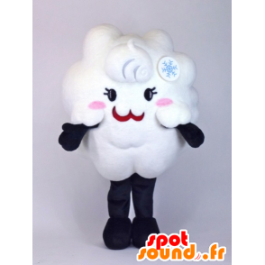 Cloud Mascot wit en roze, reus, lief en schattig - MASFR27381 - Yuru-Chara Japanse Mascottes