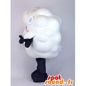 Cloud Mascot wit en roze, reus, lief en schattig - MASFR27381 - Yuru-Chara Japanse Mascottes