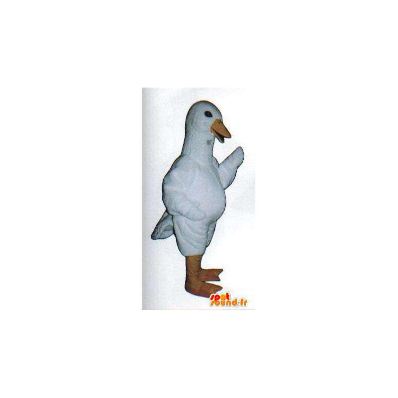 Mascot white goose. White duck suit - MASFR007067 - Ducks mascot