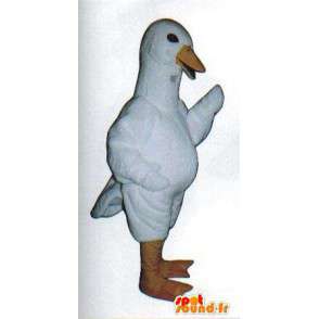 Mascotte d'oie blanche. Costume de canard blanc - MASFR007067 - Mascotte de canards