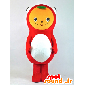 Mascot Mikakin rode reus vis met een oranje kop - MASFR27382 - Yuru-Chara Japanse Mascottes