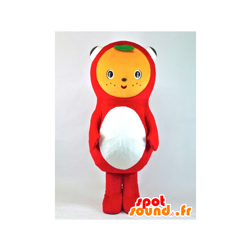 ミカキンのマスコット、オレンジ色の頭を持つ巨大な赤い魚-MASFR27382-日本のゆるキャラのマスコット ミカキンのマスコット、オレンジ色の頭を持つ巨大な赤い魚-MASFR27382-日本のゆるキャラのマスコット