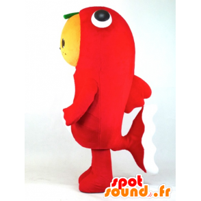 Mikakin mascot, giant red fish with an orange head - MASFR27382 - Yuru-Chara Japanese mascots